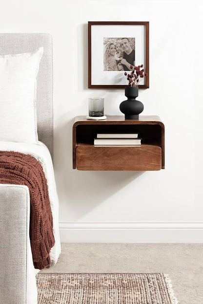 Kate and Laurel Kato Modern Wood Floating Side Table - Image 4