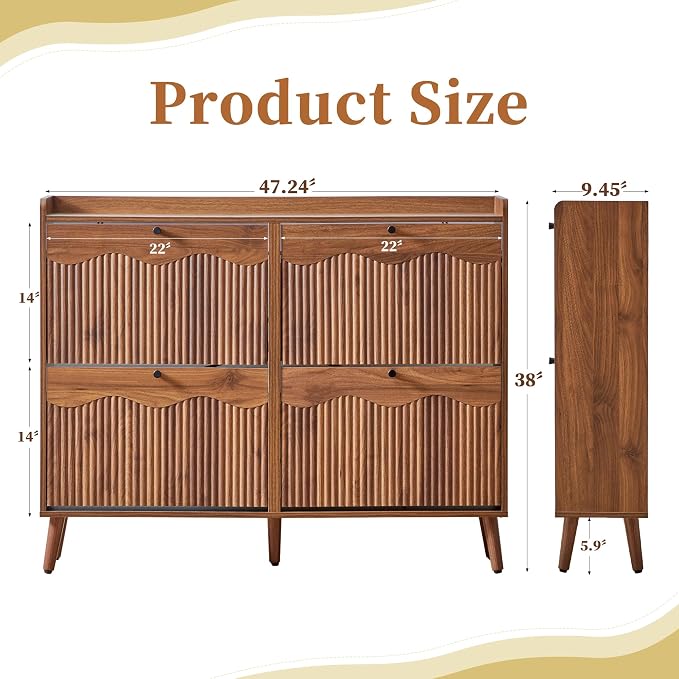 BERRYMERRY 47.2” Shoe Storage Cabinet - Image 2