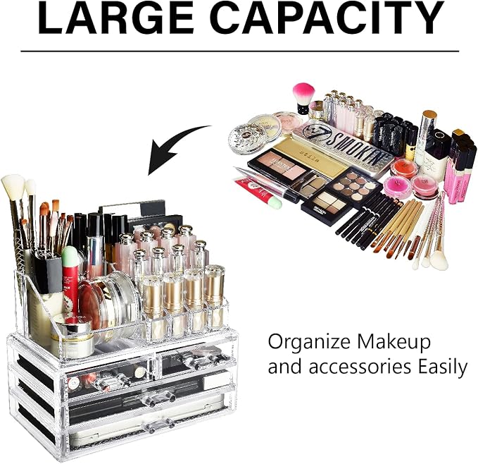 Ikee Design Acrylic Makeup Organizer - Image 4