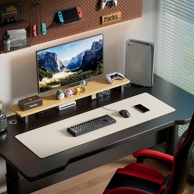 Aothia Leather Desk Pad Protector, Office Desk Mat, Large Mouse Pad, Laptop - Image 7