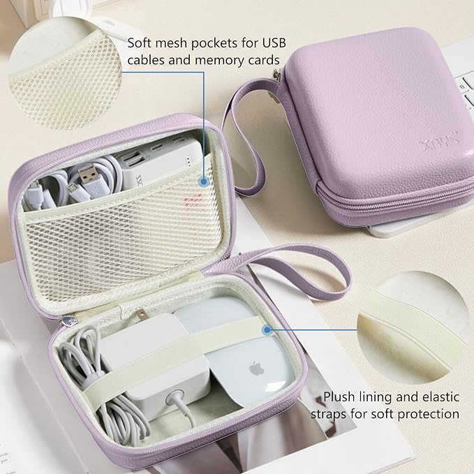Charger Case for Macbook, Portable Tech Electronic Organizer Bag, Small Travel - Image 5