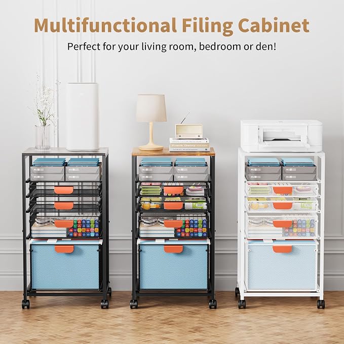 Marbrasse Rolling File Cart - Image 8