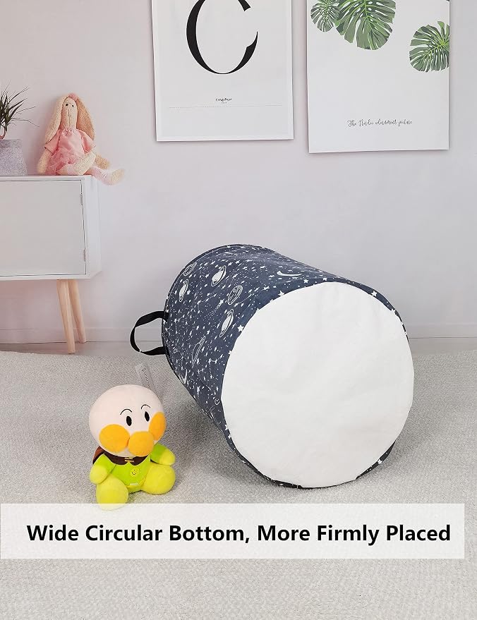 QUEENLALA Large Storage Basket, Laundry Hamper/Bathroom/Home Decor/Collapsible - Image 5