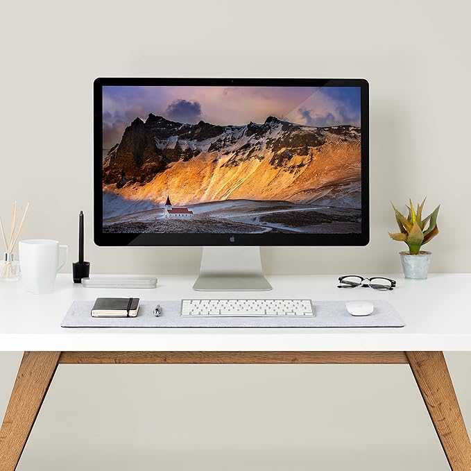 Premium Felt Desk Mat | Small 12" x 27.5" | Multifunctional Desk Pad - Image 2