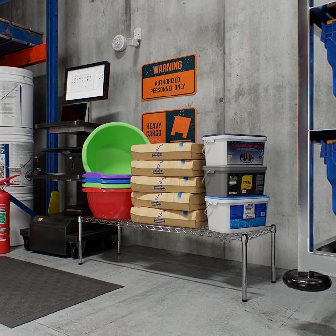 18" Deep x 54" Wide x 14" Height Wire Shelving Kit | 1-Tier | NSF Commercial - Image 2