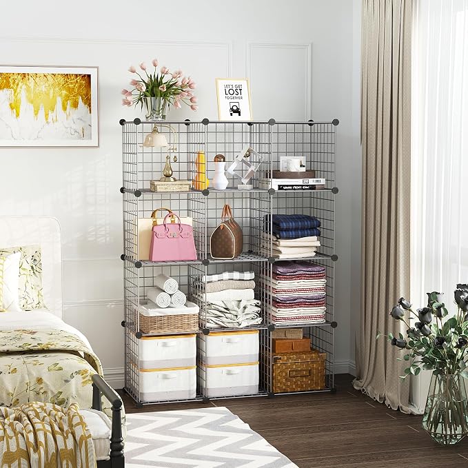 C&AHOME Wire Cube Storage, 12 - Image 2