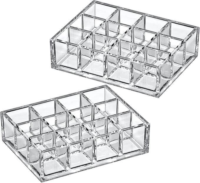 Amazing Abby - Allure - 2-Pack 12-Slot Acrylic Lipstick Organizer, Lipstick - Image 4