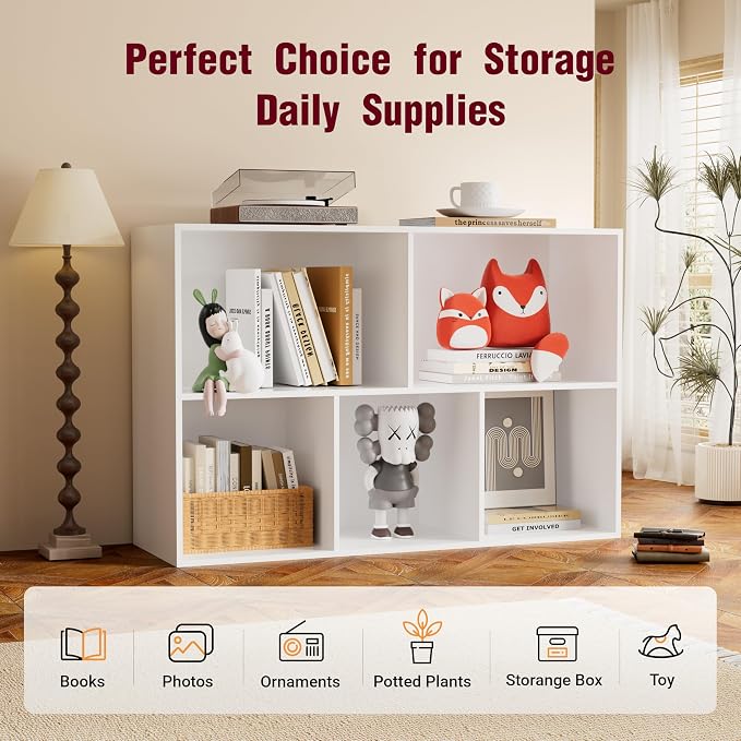 Book Shelf, Wooden Cube Storage Organizer - Image 6
