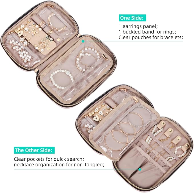 NISHEL Travel Jewelry Case, Holiday Organizer - Image 3