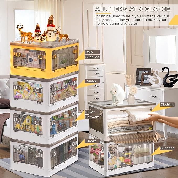 DILIBRA 28 Liters Plastic Storage Bins - Image 3