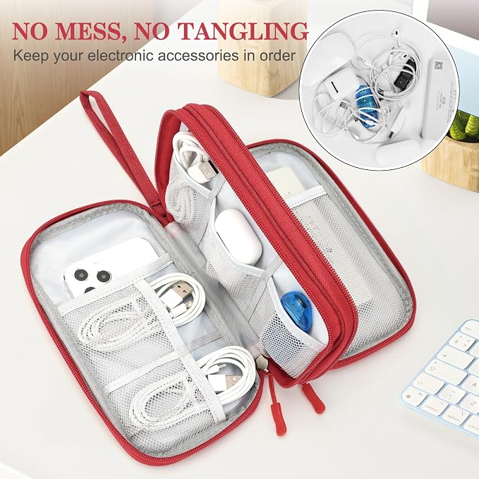 FYY Electronic Organizer, Travel Cable Organizer Bag Pouch Electronic - Image 5