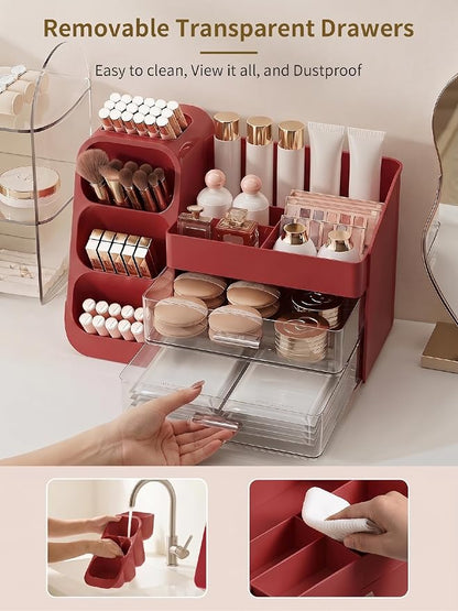 Booklov Makeup Organizer for Vanity, Large Capacity Cosmetic Display Case - Image 6