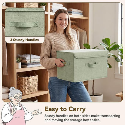 GRANNY SAYS Storage Bins with Lids, Decorative Storage Boxes, Shelf Baskets - Image 4