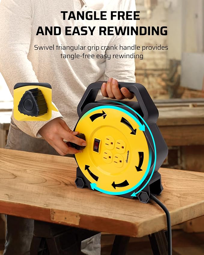 DEWENWILS Extension Cord Reel - Image 6