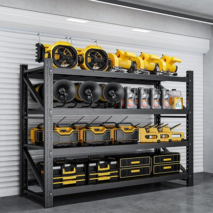 5000LBS Metal Garage Shelving Unit 60" W Storage Shelves Heavy Duty 4 Tier by ZAOUS