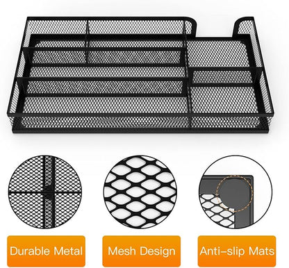 Desk Drawer Organizer, Metal Mesh Dividers Organizer - Image 3