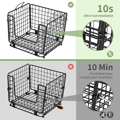 Wire Storage Basket for Kitchen Pantry: GGIU Stackable Kitchen Counter - Image 4
