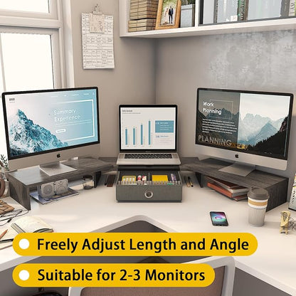 WESTREE Triple Dual Monitor Stand Riser - Image 3