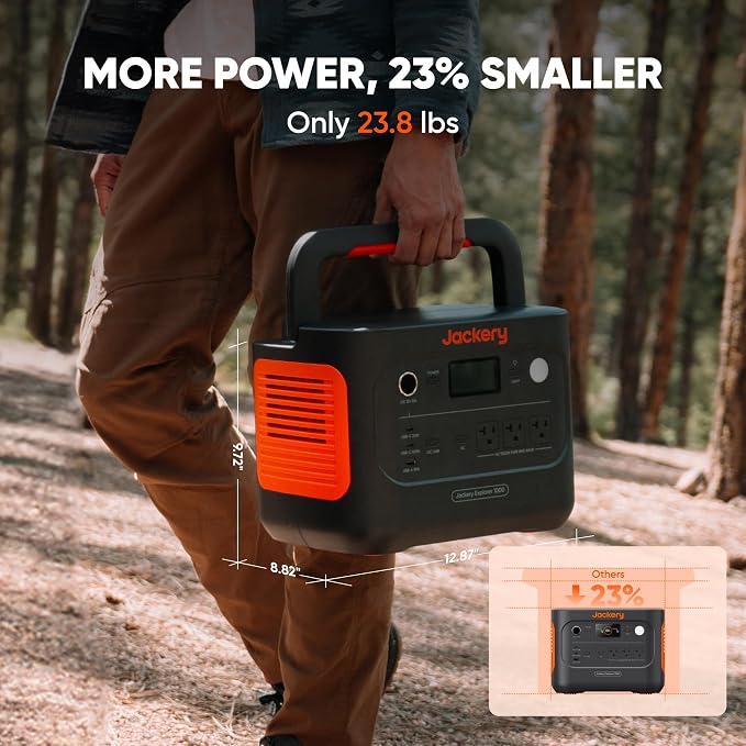 Jackery Explorer 1000 v2 Portable Power Station, 1500W AC/100W USB-C Output - Image 3
