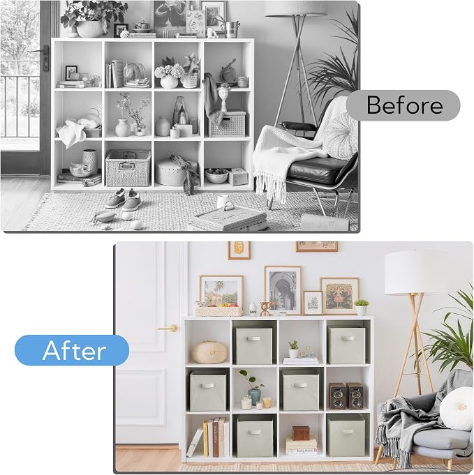 Cupic Cupid 11 Inch Storage Cube, Fabric Cube Storage Bin - Image 8