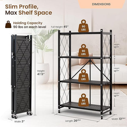 Our Modern Space 4-Tier Foldable Storage Shelf - Image 2
