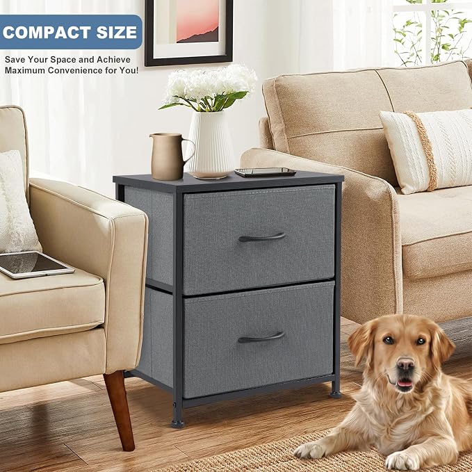 DUMOS Nightstand Small Dresser - Image 2