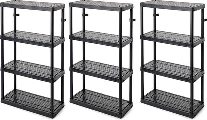 Gracious Living 4 Shelf Fixed Height Medium Duty Storage Unit 14 x 32 x 54.5 by GraciousLiving
