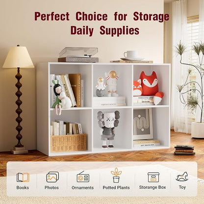 Book Shelf, Wooden Cube Storage Organizer - Image 6