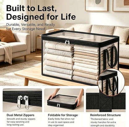 Clear PVC Storage Boxes, Tear-Resistant Organizer - Image 3