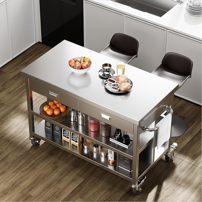 Stainless Steel Kitchen Island - Image 5