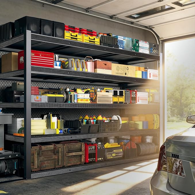 84" H Garage Shelving, Storage Shelves 3050LBS Heavy Duty Storage Shelves - Image 6