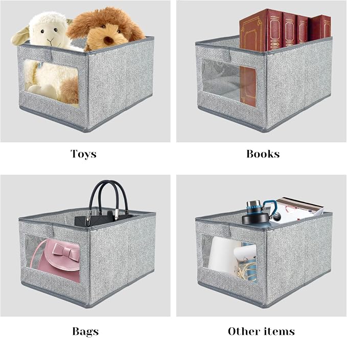 6 Pieces Linen Closet Storage Bins - Image 4