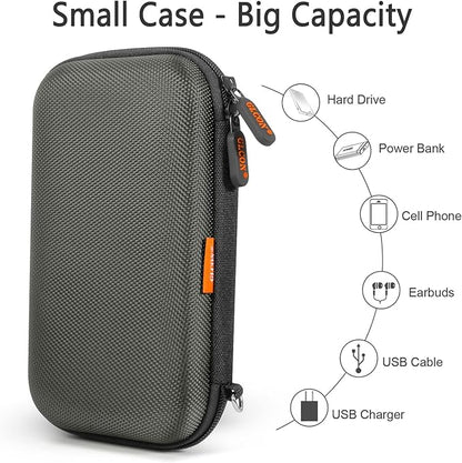 Silver-Gray Shockproof Hard EVA Carrying Case Travel Pouch - Image 5