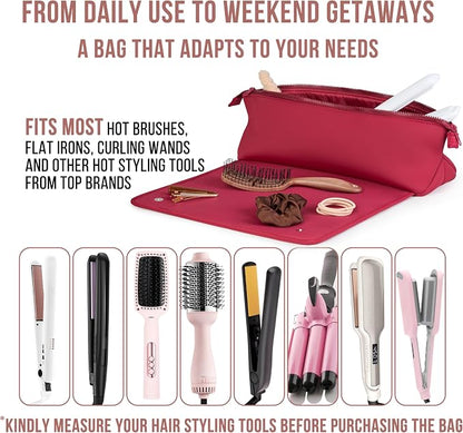 BAREFOOT CARIBOU Hair Tools Travel Bag and Heat Resistant Mat - Image 6