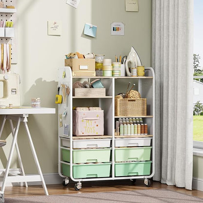 APEXCHASER 6 Drawers Rolling Storage Cabinet - Image 2