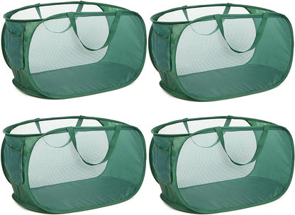 4 Pack Collapsible Laundry Baskets, Foldable Laundry Basket by Bemkoo
