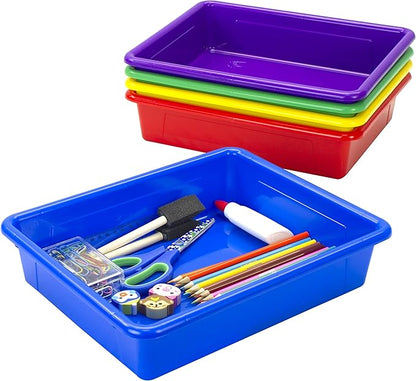 Storex Letter Size Flat Storage Tray – Organizer Bin by Storex