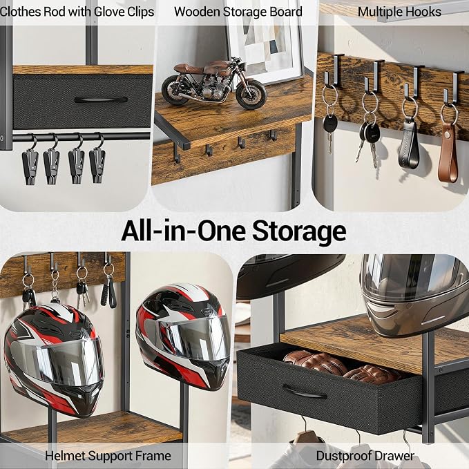 Housolution Motorcycle Helmet Wall Mount - Image 4