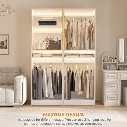 Unikito Freestanding Closet System, 25” Closet Organizer Wardrobe - Image 5
