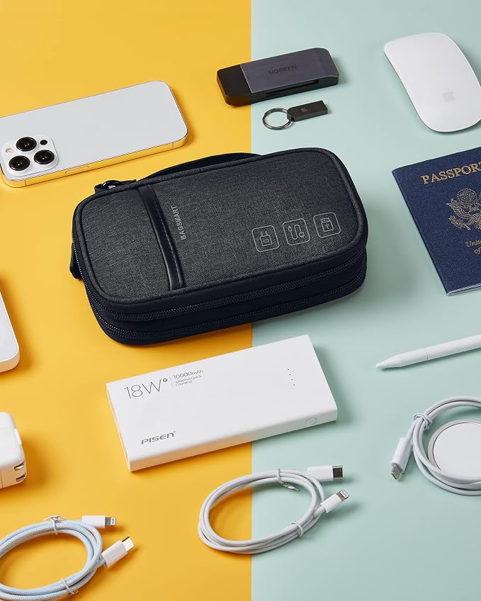 BAGSMART Cord Organizer Travel Cable Organizer Bag Tech Electronic Organizer - Image 8
