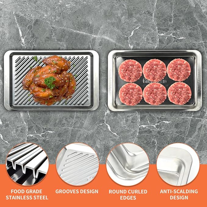 Grilling Prep and Serve Trays, Grill Accessories - Image 3