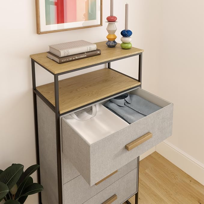 tinge Zana Premium Fabric Dresser - Image 4