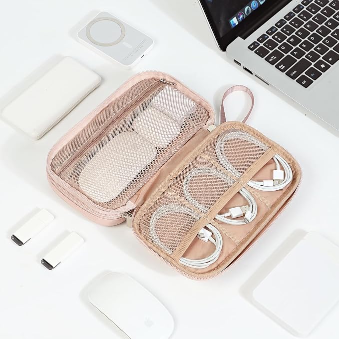 NISHEL Travel Cord Organizer Case, Double Layers Tech Electronic Bag, Essentials - Image 7