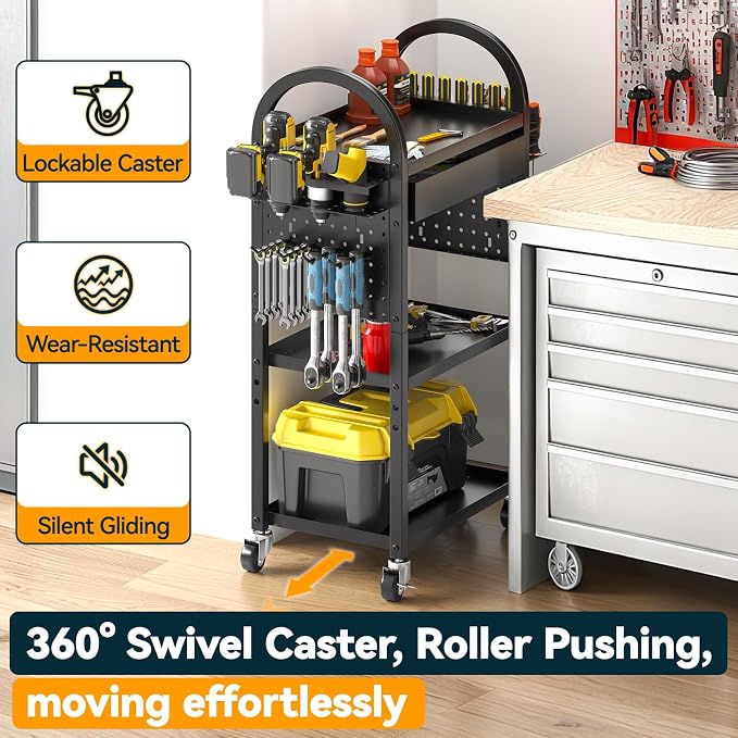 Warome Power Tool Organizer Cart - Image 6