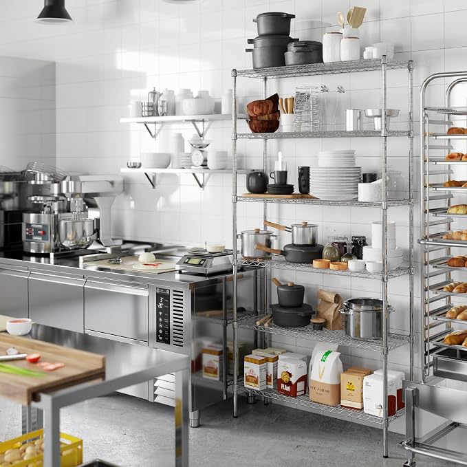 14" Deep x 42" Wide x 86" Height Wire Shelving Kit | 6-Tier | NSF Commercial - Image 2