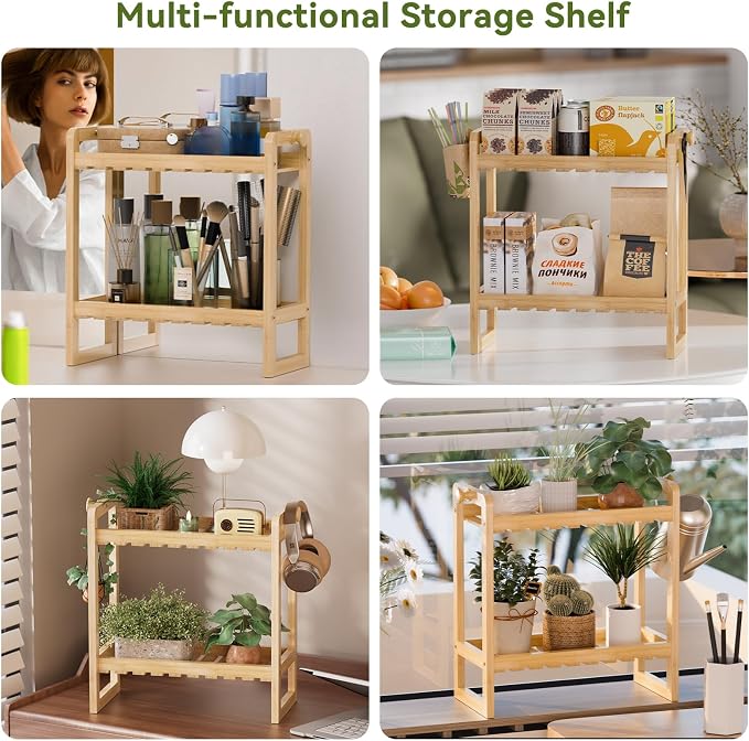 AmazerBath Bamboo Over The Toilet Storage Shelf - Image 6