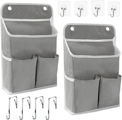 2-Pack Hanging Storage Organizer, Over The Door Hanging Bags/Wall Baskets by LASAMOLL