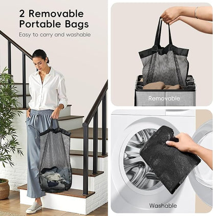 150L Double Laundry Hamper - Image 5