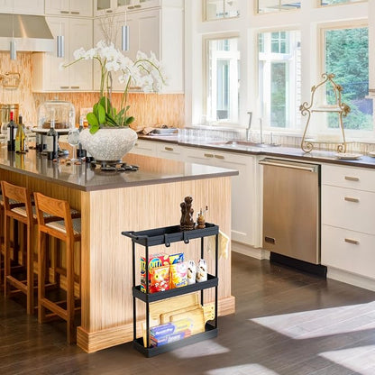 Simple Houseware 3-Tier Slim/Narrow Storage Cart - Image 9