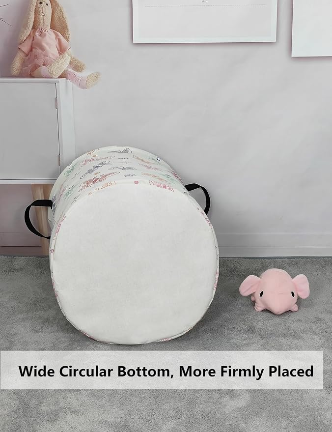 QUEENLALA Large Storage Basket, Laundry Hamper/Bathroom/Home Decor/Collapsible - Image 7